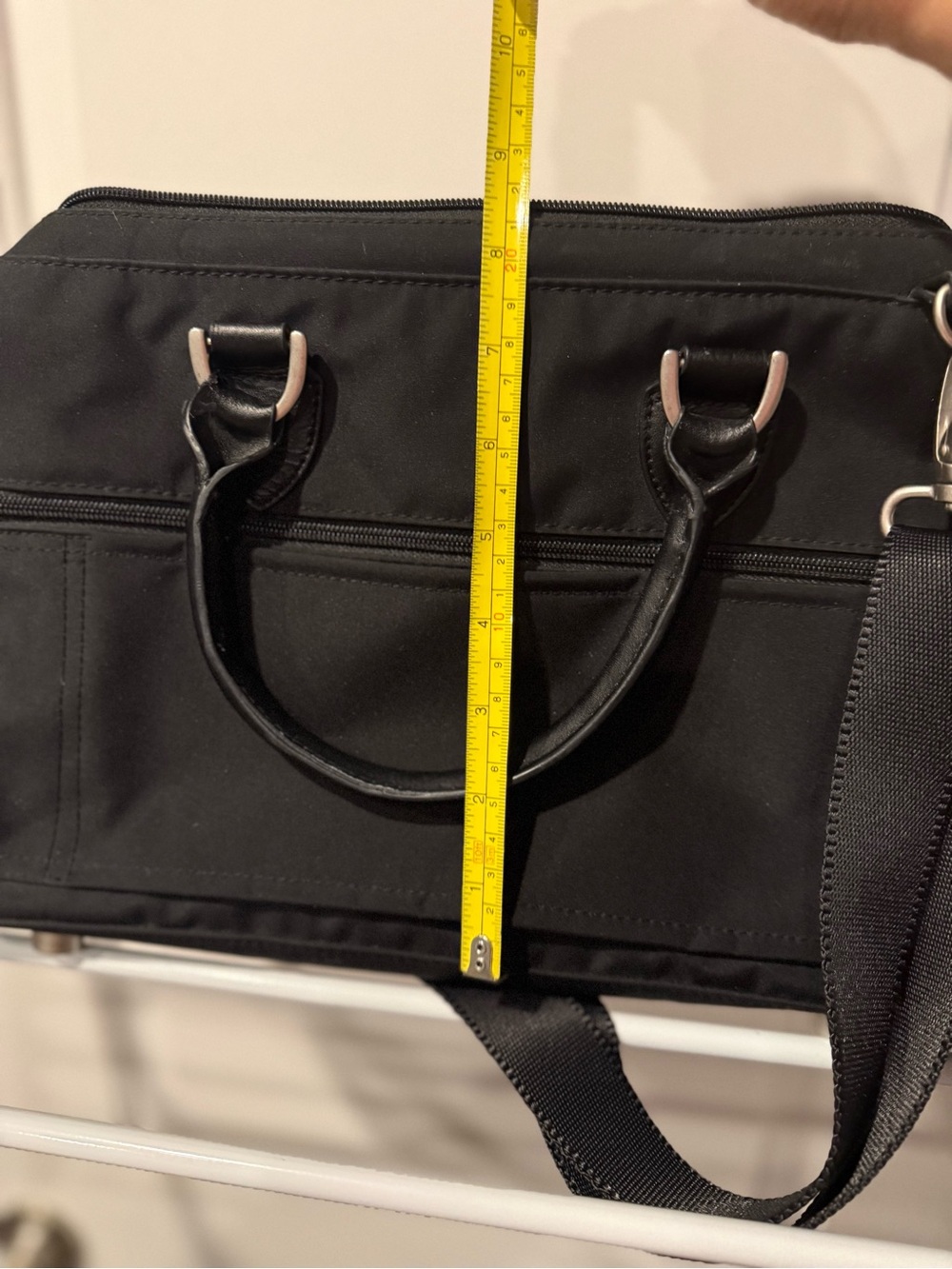 Baggallini Black Nylon Satchel with Shoulder Strap - Picture 6 of 6